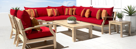 Kooper™ 9 Piece Seating Set - Sunset Red