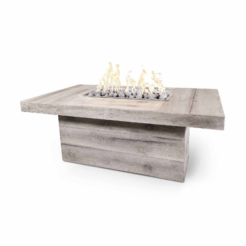 The Outdoor Plus -  Grove 60 Inch Wood Grain Match Lit Fire Pit - OPT-GRVWG60