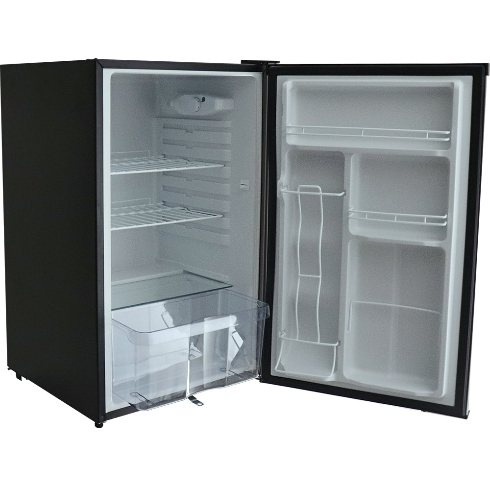 RCS 21-Inch 4.5 Cu. Ft. Compact Stainless Steel Refrigerator with Locking Door & Recessed Handle