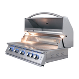 RCS Premier Series 40-Inch 5-Burner Natural/Propane Grill With Rear Infrared Burner & Grill Lights | RJC40ALCK