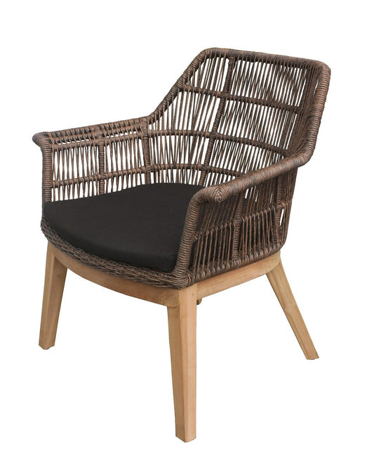 CO9 Design - Sierra Wicker Club Chair with teak Legs | [SE30CUSSE30]