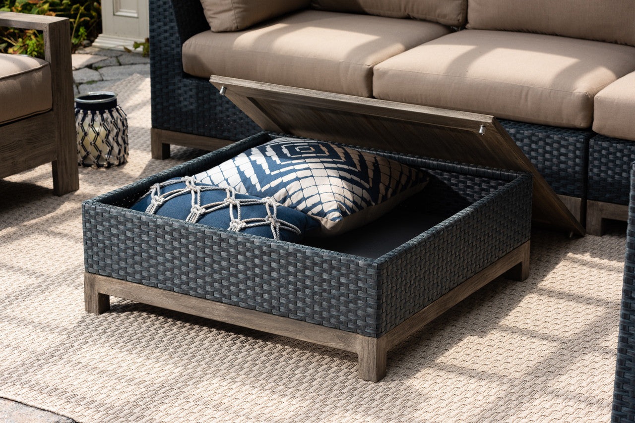 CO9 Design - Summit Storage Coffee Table or Side Table | Navy | [SM34BLU]
