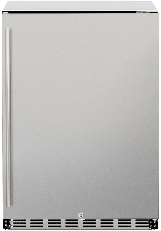 Summerset SSRFR-24D-R Deluxe 23 5/8 Inch 5.3C Outdoor Rated Refrigerator, Left