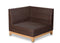 CO9 Design - Savannah Left-Right Corner Sectional - Brown/Grey Frame Only