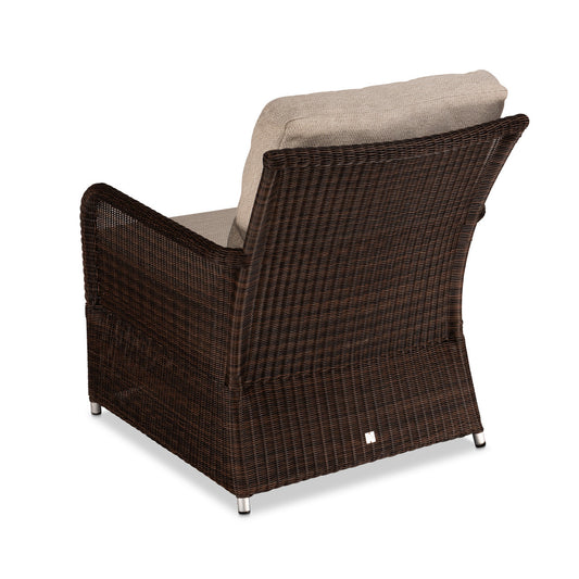 CO9 Design - Savannah Brown Wicker Club Chair with Dune Cushions | [SV30BRCUSSV30BR]
