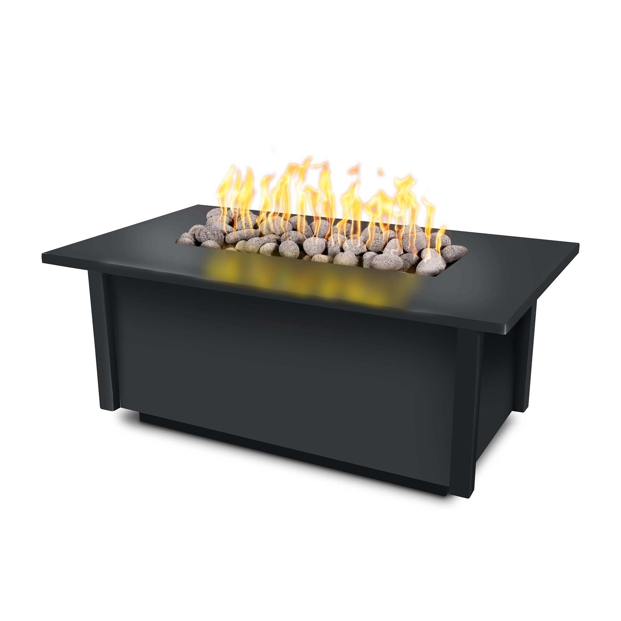 The Outdoor Plus - 60" Salinas Metal Rectangle Fire Pit - OPT-SALCPR60