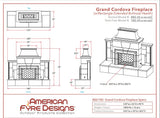 American Fyre Designs - Grand Cordova Vent-Free Outdoor Gas Fireplace | 182