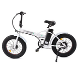 Ecotric White Fat Tire Portable And Folding Electric Bike - (UL-certified model)
