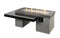 Outdoor Greatroom - Black Uptown Linear Gas Fire Pit Table w/Direct Spark Ignition (NG) - UP1242DSING