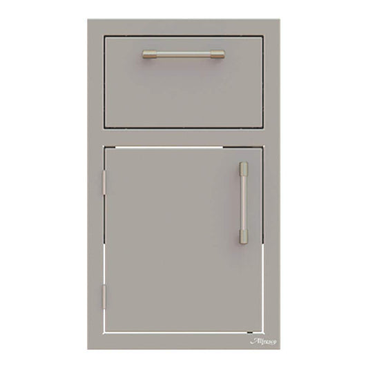 Alfresco 17-Inch Stainless Steel Left-Hinged Soft-Close Door & Drawer Combo - AXE-DDR-L-SC