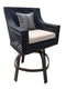 AFD Home Outdoor Barstools Monterey Bar Stool Chair with Cushion and pillow