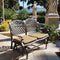AFD Home Outdoor Bench Savannah Outdoor Aluminum Bench Glider