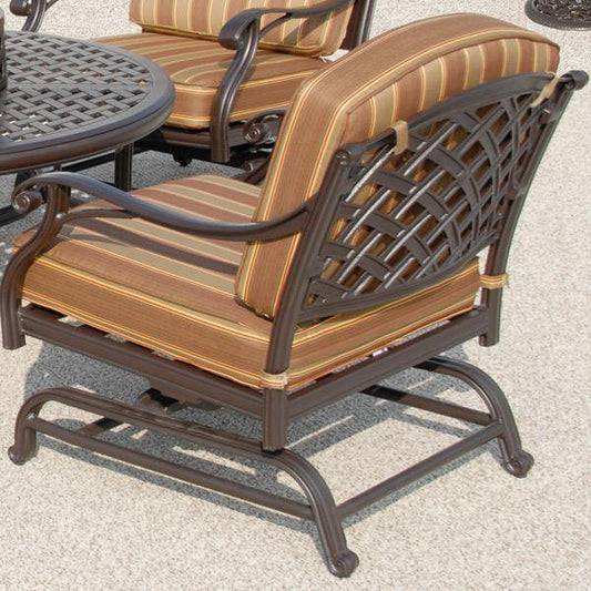 AFD Home Outdoor Chairs Brentwood Aluminum Outdoor Motion Club Chair