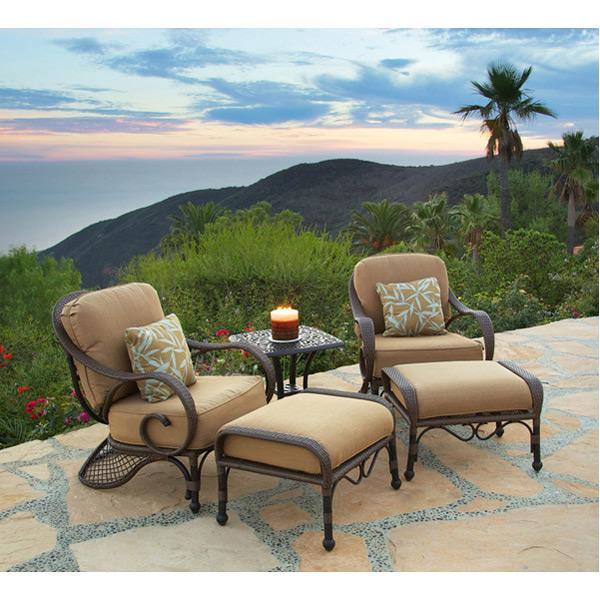 AFD Home Outdoor Chairs Grand Bonaire Weave Outdoor Club Chair Set of 5