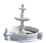 AFD Home Outdoor Decor Beijing White Marble Fountain GE19518