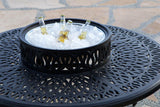 AFD Home Outdoor Decor Grand Bonaire Weave 6 Piece All Inclusive Outdoor Firepit Set