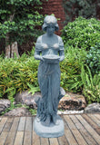AFD Home Outdoor Decor Lovely Stone Cast Maiden