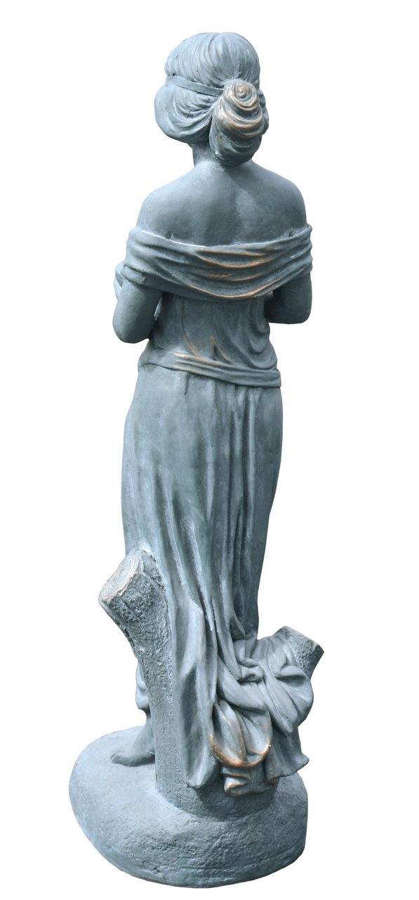 AFD Home Outdoor Decor Lovely Stone Cast Maiden