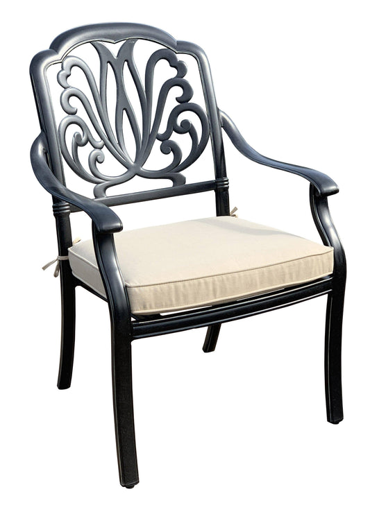 AFD Home Outdoor Dining Chairs Elisabeth Aluminum Outdoor Dining Chair Plus