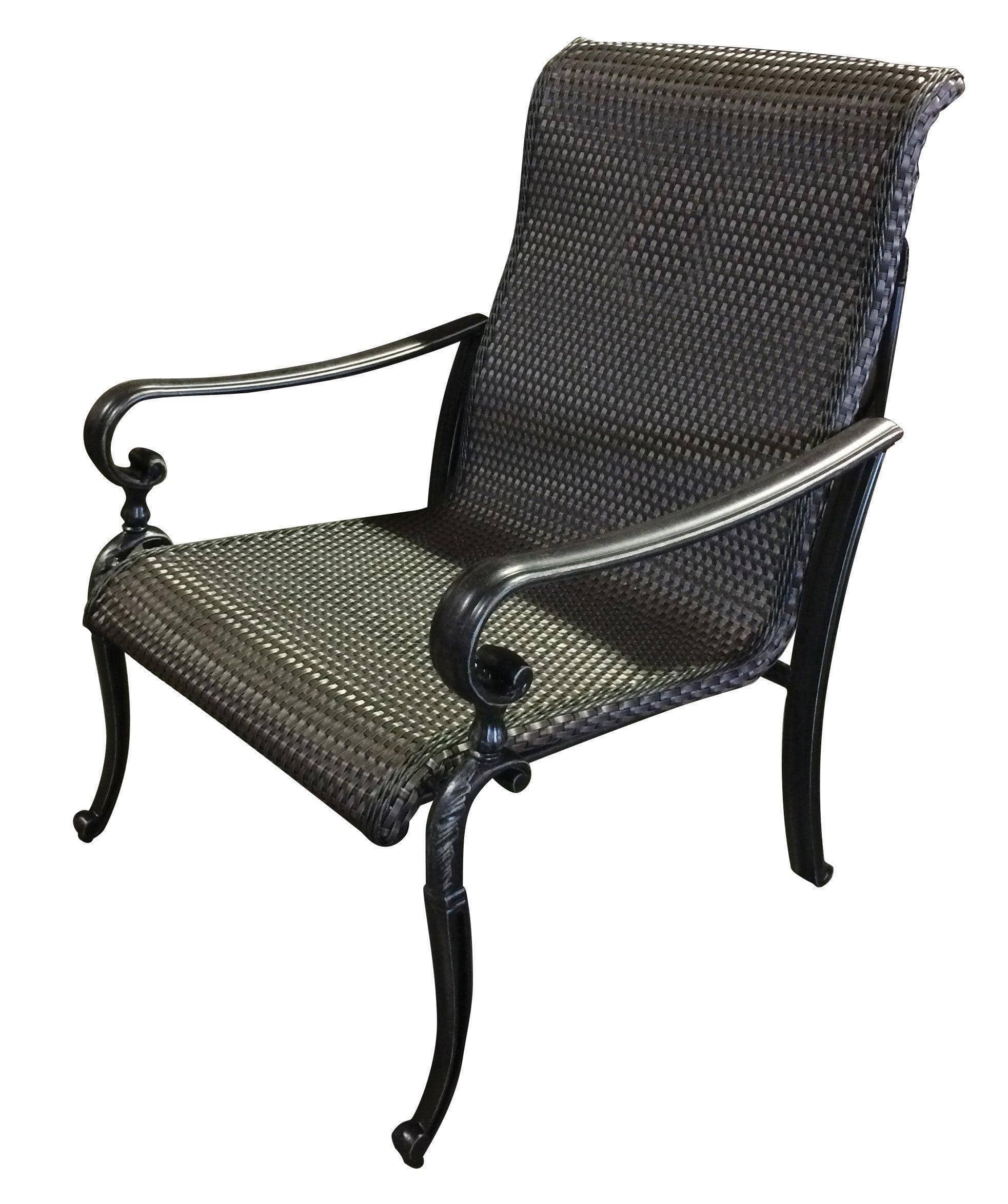 AFD Home Outdoor Dining Chairs Wyndermere Woven Outdoor Club Chair