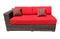 AFD Home Outdoor Sofa Panorama Red 2 Seater Right Arm Sofa with Cushion