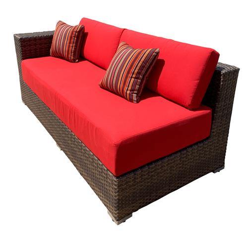 AFD Home Outdoor Sofa Panorama Red 2 Seater Sofa with Cushion