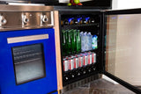 Alfresco Beverage Centers Built in and Free Standing Azure 24" Stainless Steel Glass Door Beverage Center - A224BEV-S