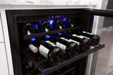 Alfresco Compact Freezer / Refrigerators Azure 24" Stainless Steel Glass Door Wine Center - A224WC-S