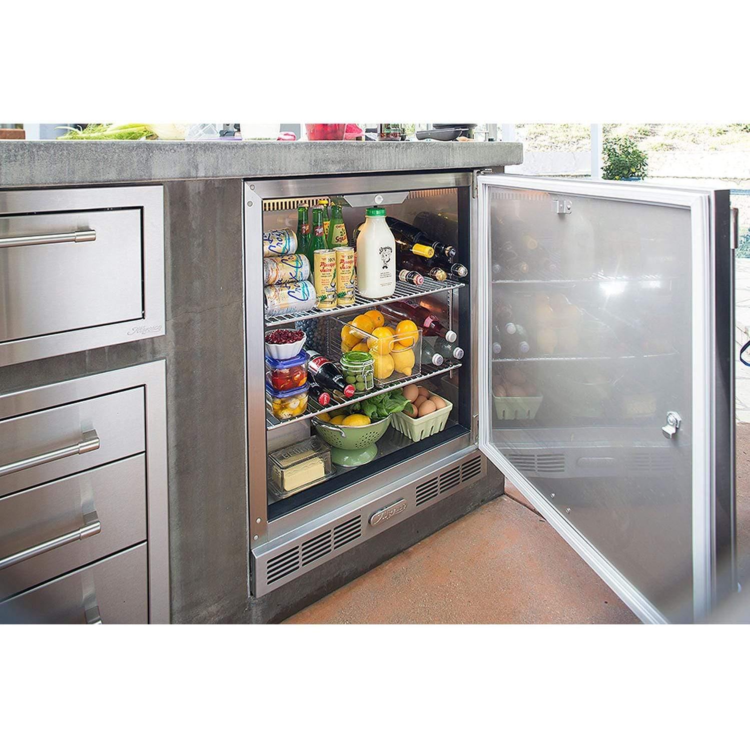 Alfresco Refrigerator & Kegerator Alfresco 28-Inch 7.2 Cu. Ft. Outdoor Rated Compact Refrigerator & Kegerator - URS-1XE