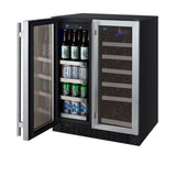 Allavino Wine & Beverage Centers FlexCount 2 Door Wine Refrigerator/Beverage Center - Stainless Steel Doors - VSWB-2SF20