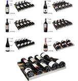 Allavino Wine & Beverage Centers FlexCount Series 172 Bottle Dual-Zone Wine Cellar Refrigerator with Black Door - VSWR172-2BL20
