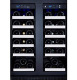 Allavino Wine & Beverage Centers FlexCount Series 36-Bottle Dual-Zone Wine Refrigerator - Stainless Steel French Doors - VSWR36-2SF20