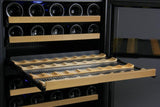 Allavino Wine & Beverage Centers Left Hiege FlexCount Series 56 Bottle Single Zone Wine Cellar with Black Doors - VSWR56-1BL20