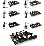 Allavino Wine & Beverage Centers Wide FlexCount II Tru-Vino 344 Bottle Four-Zone Stainless Steel Side-by-Side Wine Refrigerator - 2X-VSWR172-2S20