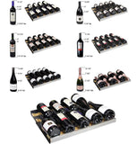 Allavino Wine & Beverage Centers Wide FlexCount II Tru-Vino 349 Bottle Three Zone Black Side-by-Side Wine Refrigerator - 3Z-VSWR7772-B20