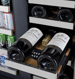 Allavino Wine Refrigerators Built in and Free Standing FlexCount 2 Door Wine Refrigerator/Beverage Center - Stainless Steel Doors