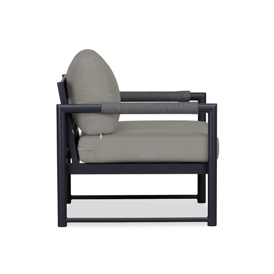 Harmonia Living - Alto Club Chair - Black/Carbon | ALTO-BK-CO-CC