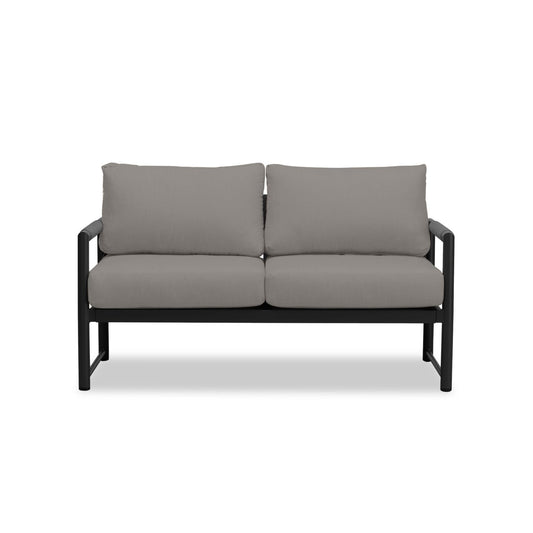 Harmonia Living - Alto Loveseat - Black/Carbon | ALTO-BK-CO-LS