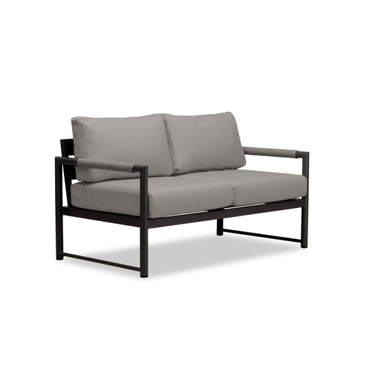 Harmonia Living - Alto Loveseat - Black/Carbon | ALTO-BK-CO-LS