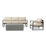 Harmonia Living - Alto 3 Piece Sofa Set - Slate/Pebble Gray | ALTO-SL-PG-SET130-CC