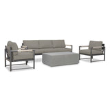 Harmonia Living - Alto 4 Piece Sofa Set - Slate/Pebble Gray | ALTO-SL-PG-SET135-CC