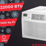Amana Window A/C Amana 22,000 BTU 230V Window-Mounted Air Conditioner with Remote Control