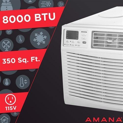 Amana Window A/C Amana 8,000 BTU 115V Window-Mounted Air Conditioner with Remote Control