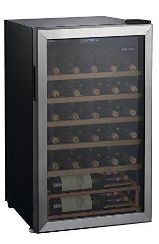 Amana Wine Cellars Amana - Wine Cooler, 25 Bottle, Mechanical Temperature Ctrl, Chrome Wire Shelf