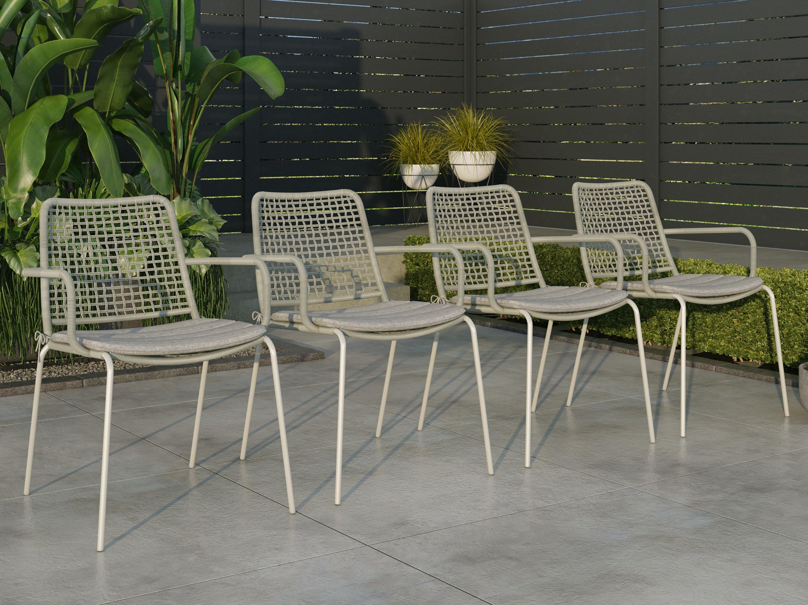 Amazonia Patio Chairs Amazonia 4-Piece Chairs Set | Ideal for Outdoors and Indoors