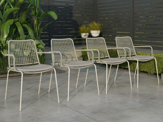 Amazonia Patio Chairs Amazonia 4-Piece Chairs Set | Ideal for Outdoors and Indoors