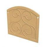 American Fyre Designs American Fyre Designs 8200-CB GFRC Square Protector Plate, Cafe Blanco
