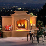 American Fyre Designs American Fyre Designs 868-05-N-SD-LBC 67 Inch Vented Free-Standing Outdoor Grand Mariposa Fireplace with Extended Bullnose Hearth, No Recess, Sedona, Key Value on the LEFT/Gas
