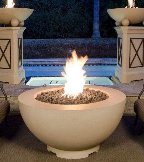 American Fyre Designs Fire Bowl American Fyre Designs - 48 Inch Round Fire Bowl with Key Valve,