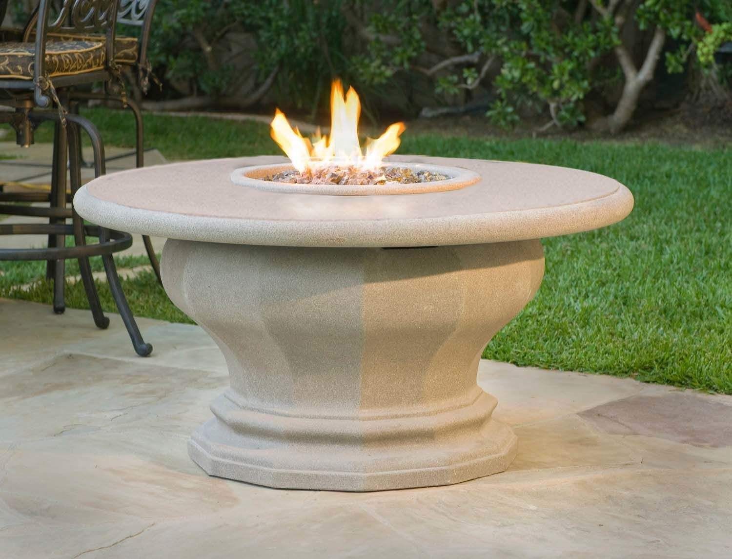 American Fyre Designs Fire Table American Fyre Design - 24 Inch Round Inverted Firetable with Concrete Table Top